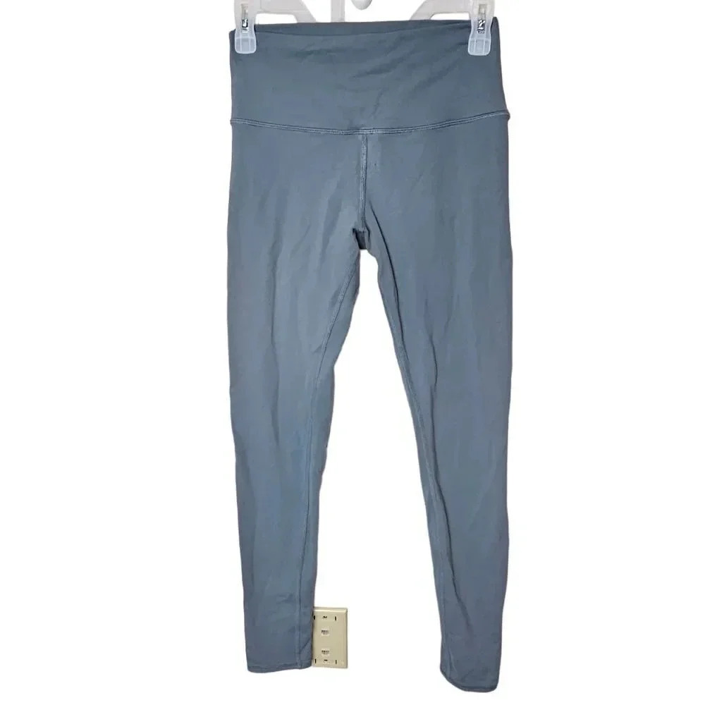 Alo Yoga High-Waist‎ Dash Grey Leggings Size X-small